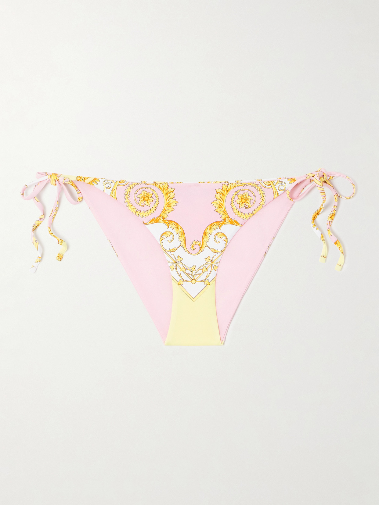 Versace Printed Bikini Briefs In Animal Print