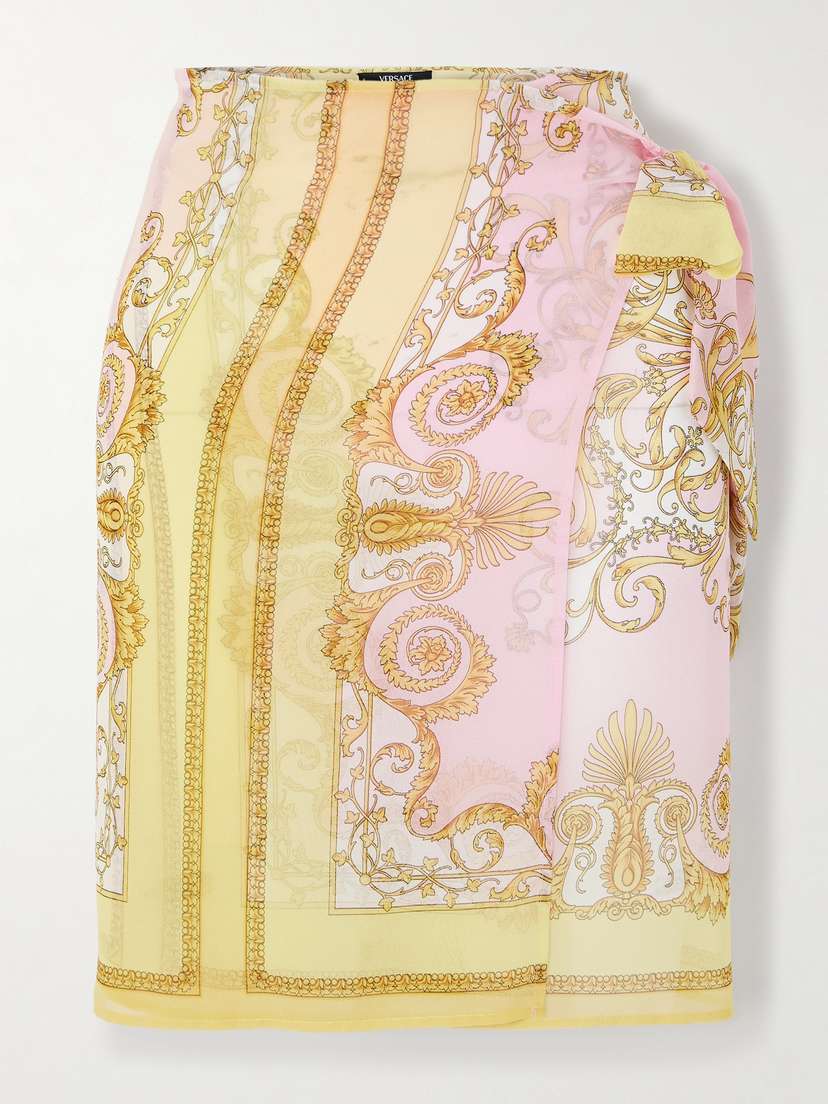Versace Printed Georgette Pareo