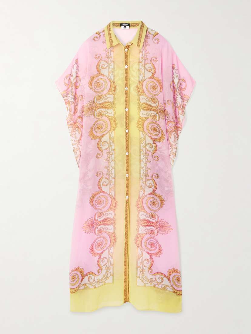 Versace Printed Georgette Kaftan