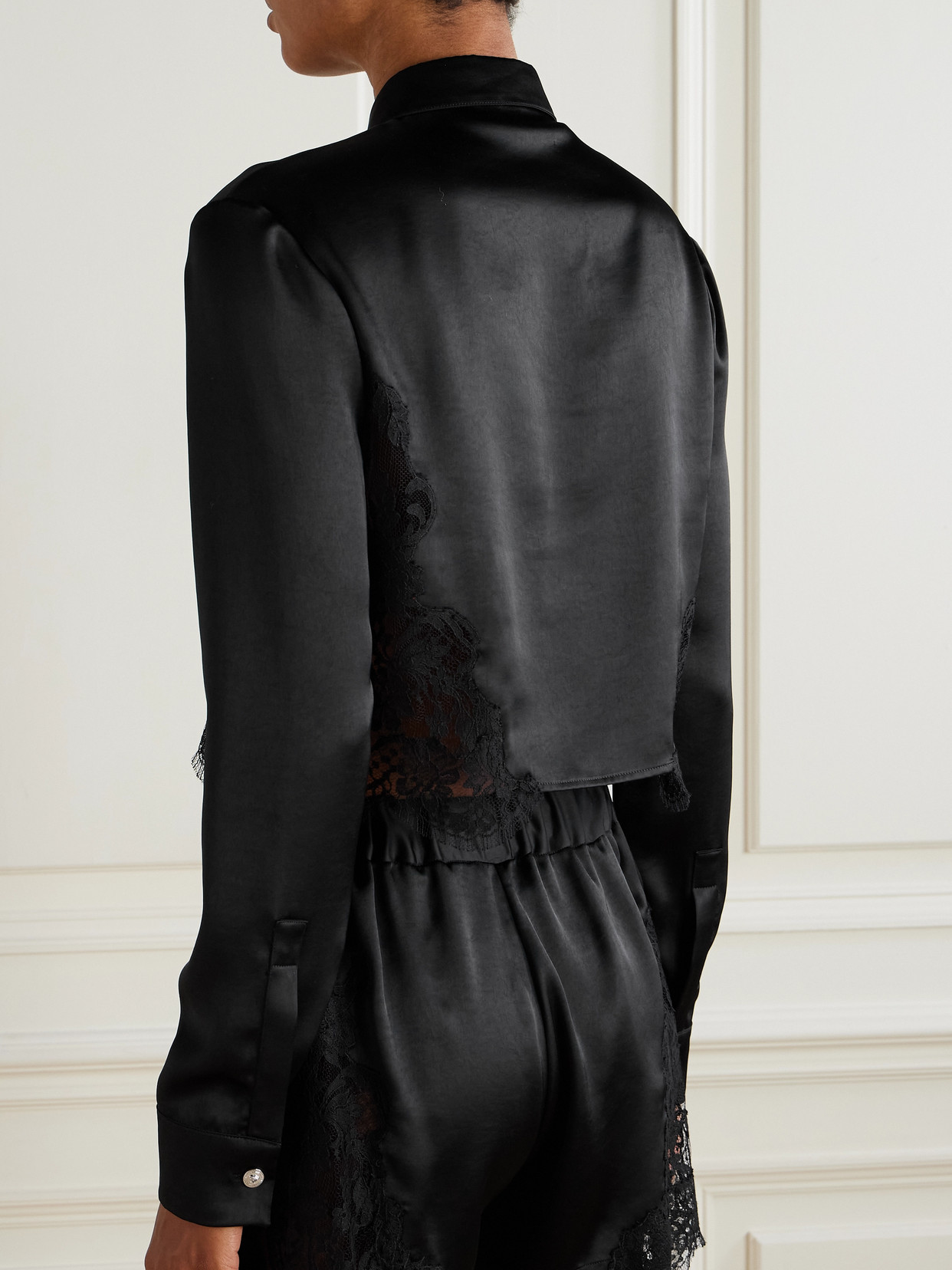 Lace-Trimmed Shirt