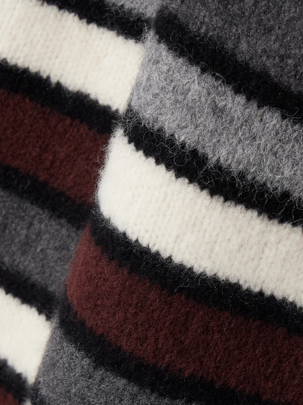 Proenza Schouler Danea Striped Cashmere-blend Turtleneck Sweater In Multi