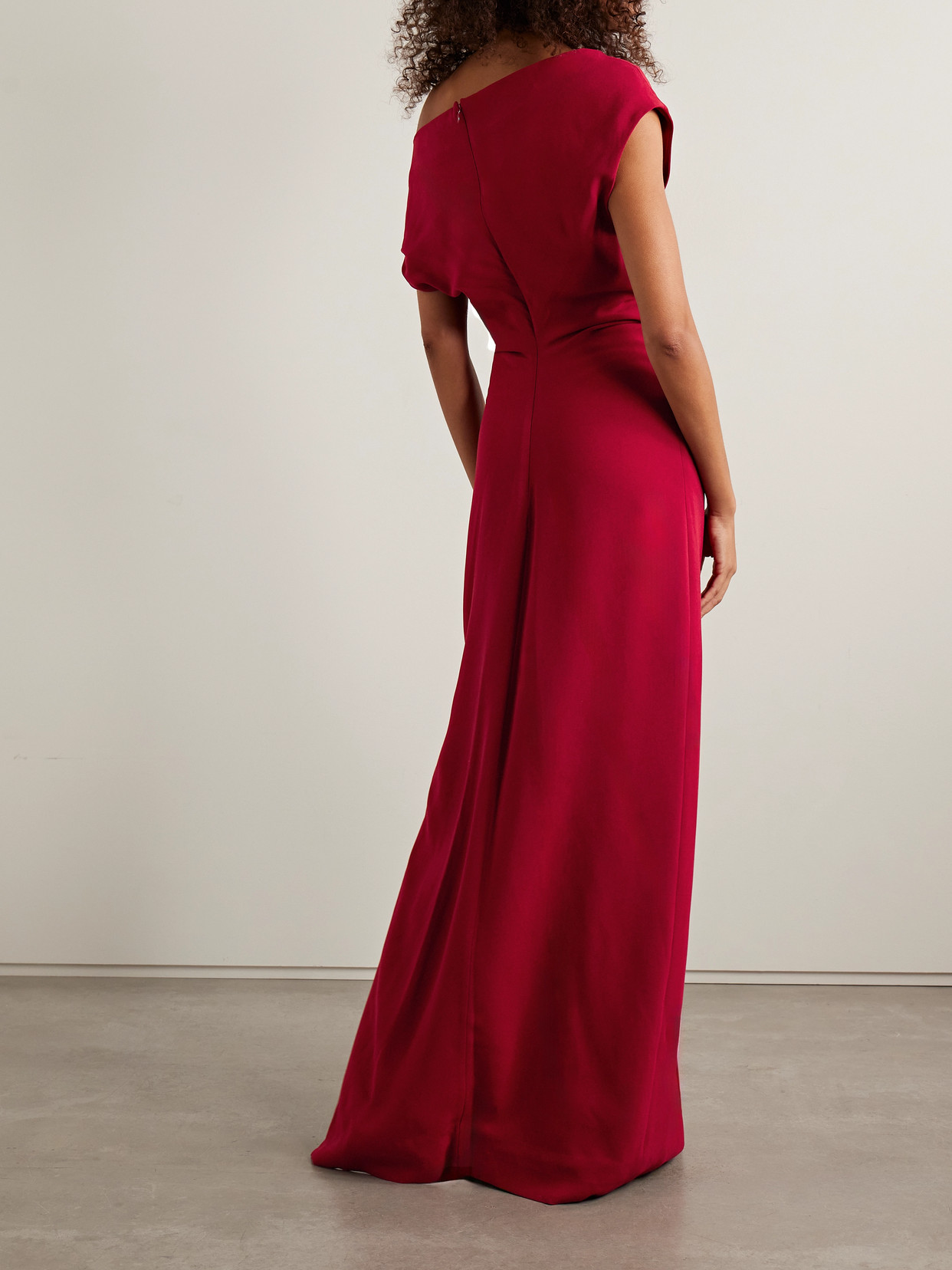 Rosina Off-The-Shoulder Crepe Maxi Dress