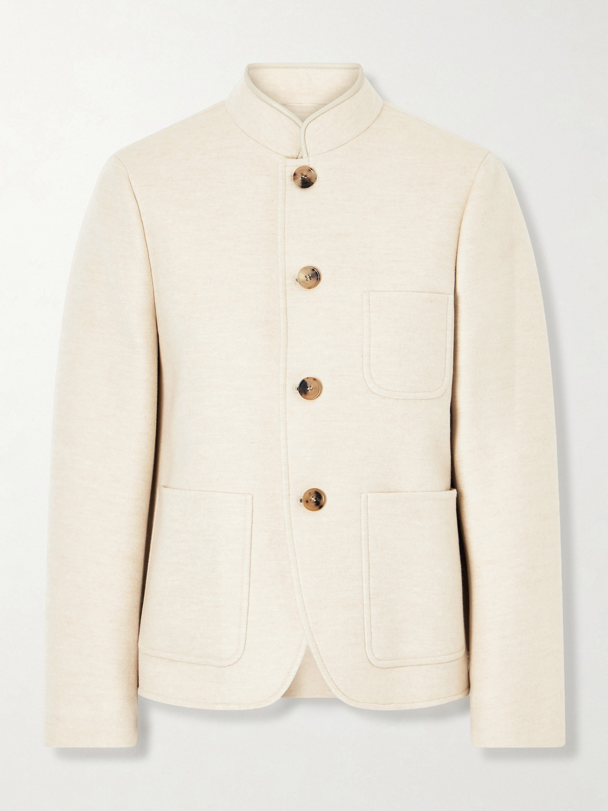 Loro Piana Spagna Mini Cashmere Jacket In Neutral