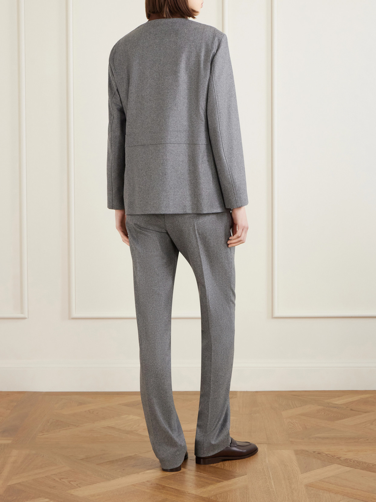 Roadster Suede-Trimmed Wool And Cashmere-Blend Jacket