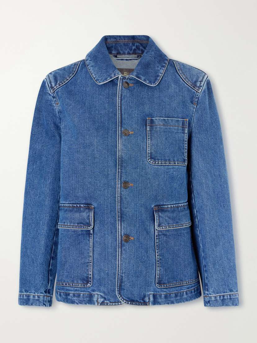 Loro Piana Cotton And Silk-blend Denim Jacket