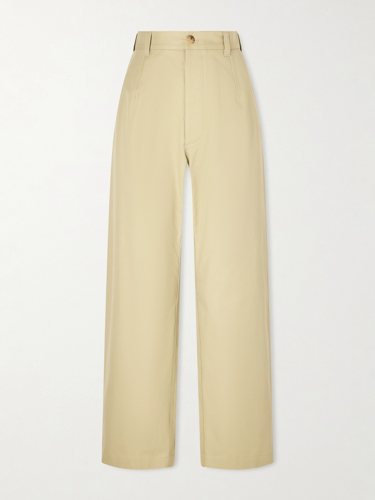 Loro Piana Yoko Cropped Cotton-poplin Pants In Neutral