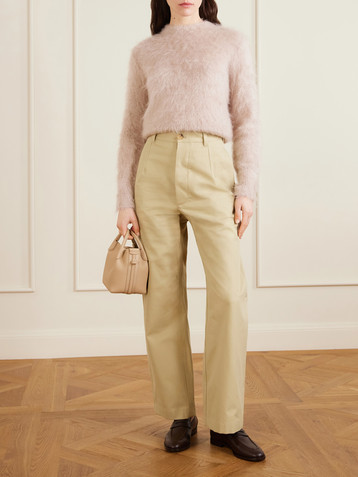 Loro Piana Yoko cropped cotton-poplin pants