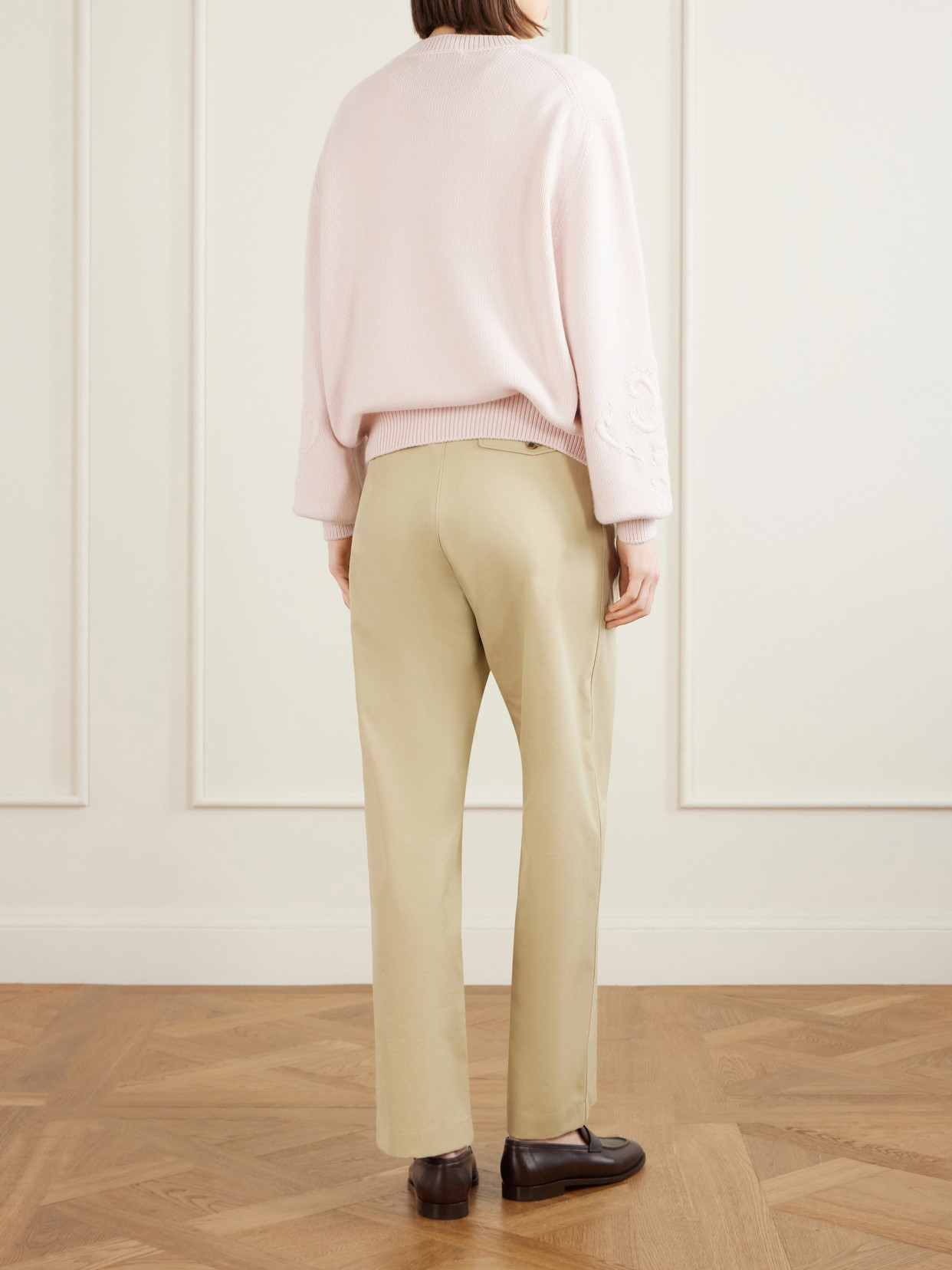 Embroidered Cashmere Sweater
