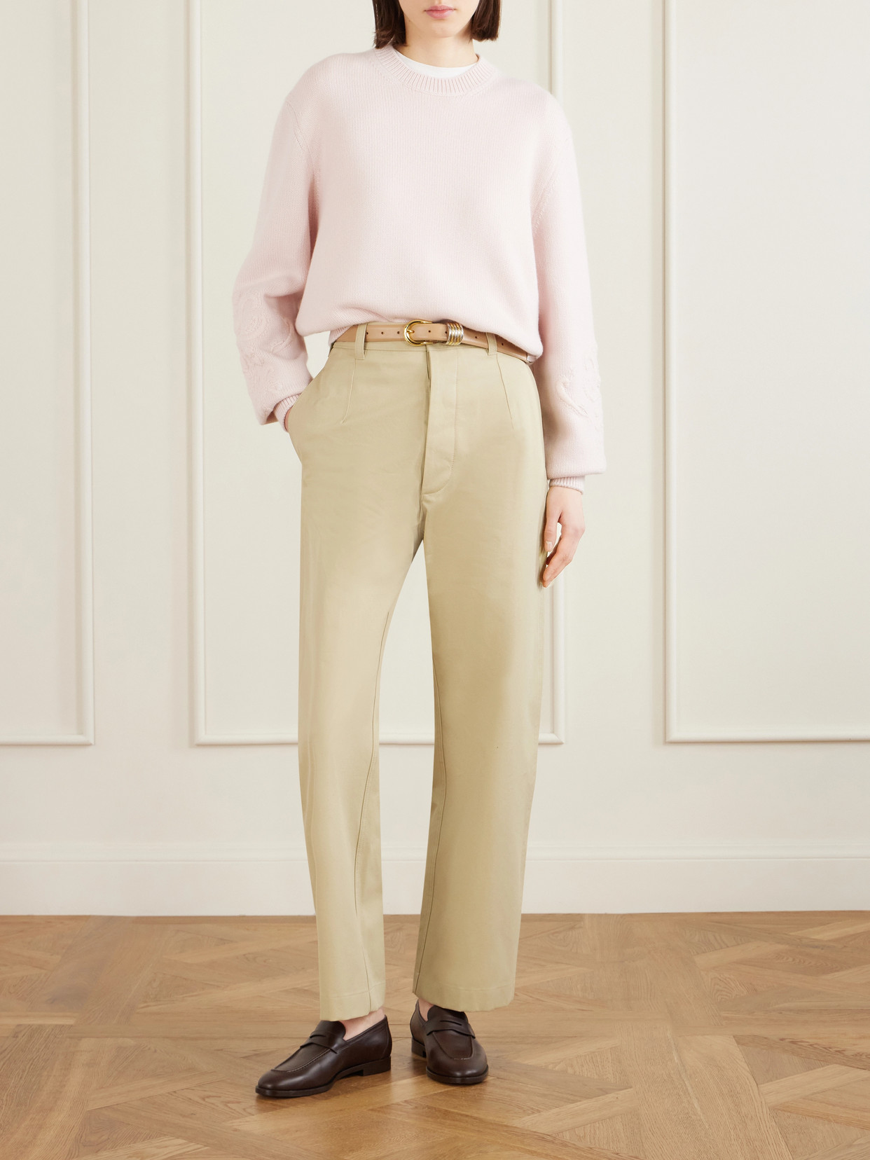 Embroidered Cashmere Sweater