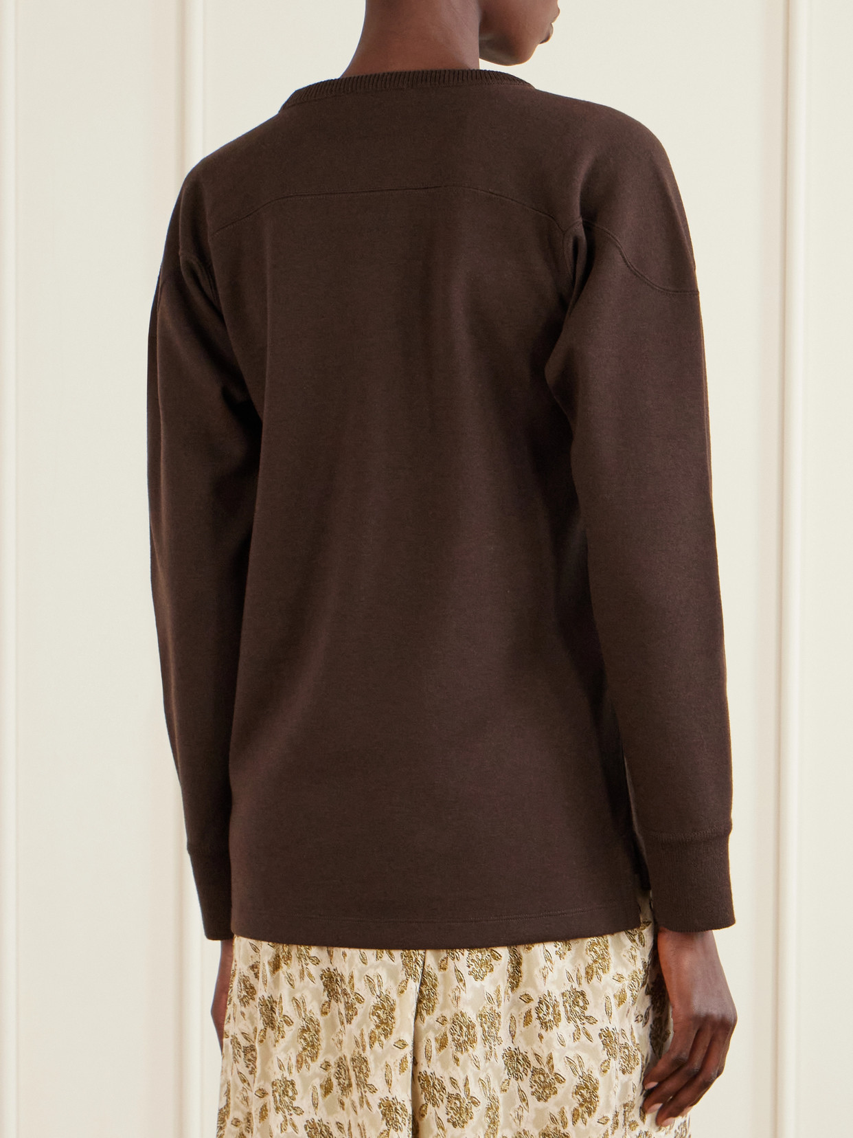Winterdale Striped Wool And Cashmere-Blend Sweater