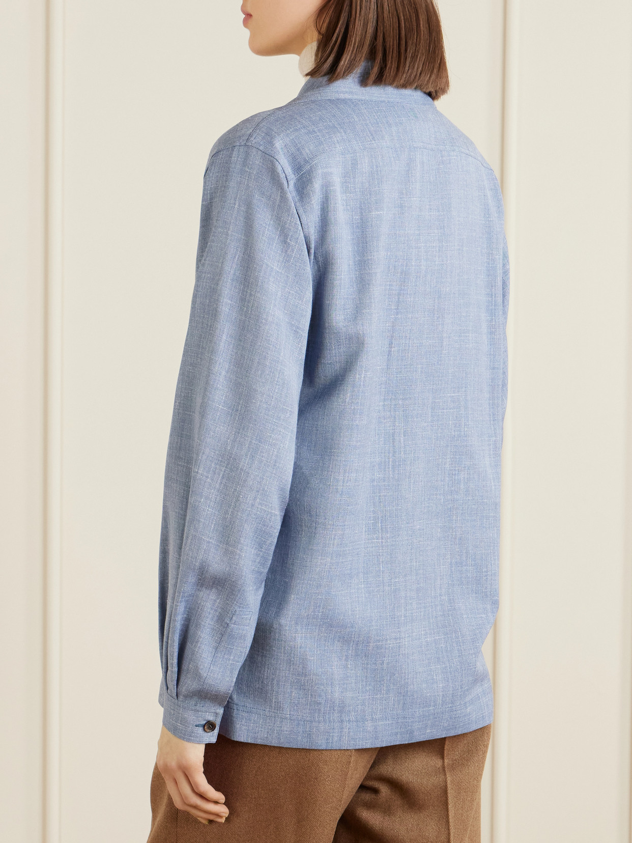 Ida Wool, Silk And Linen-Blend Shirt