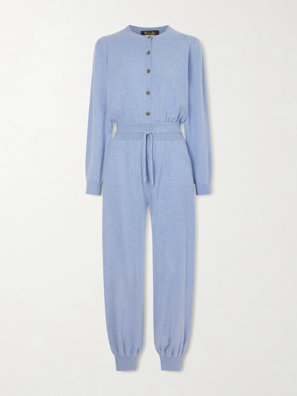 Loro Piana Cashmere Jumpsuit In Blue