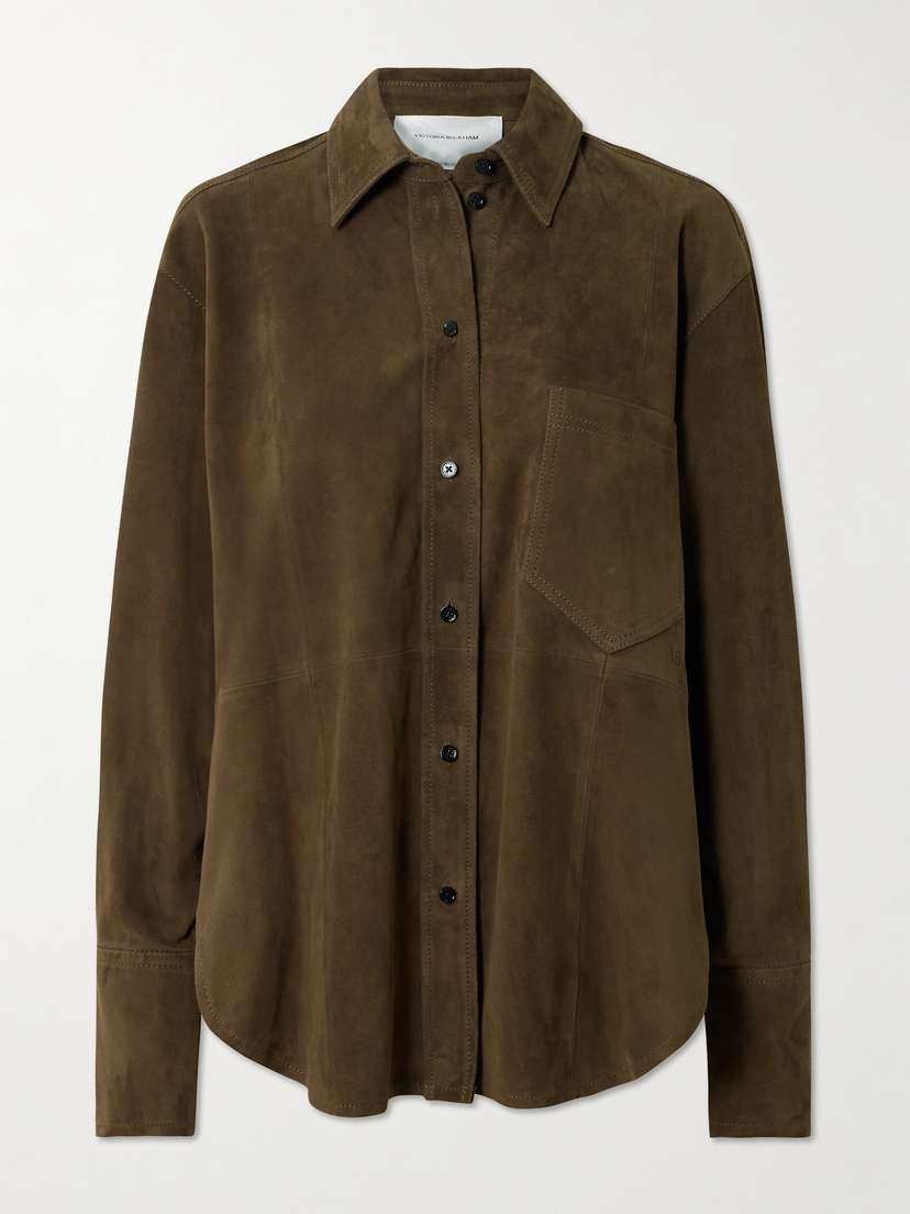 Victoria Beckham Suede Shirt