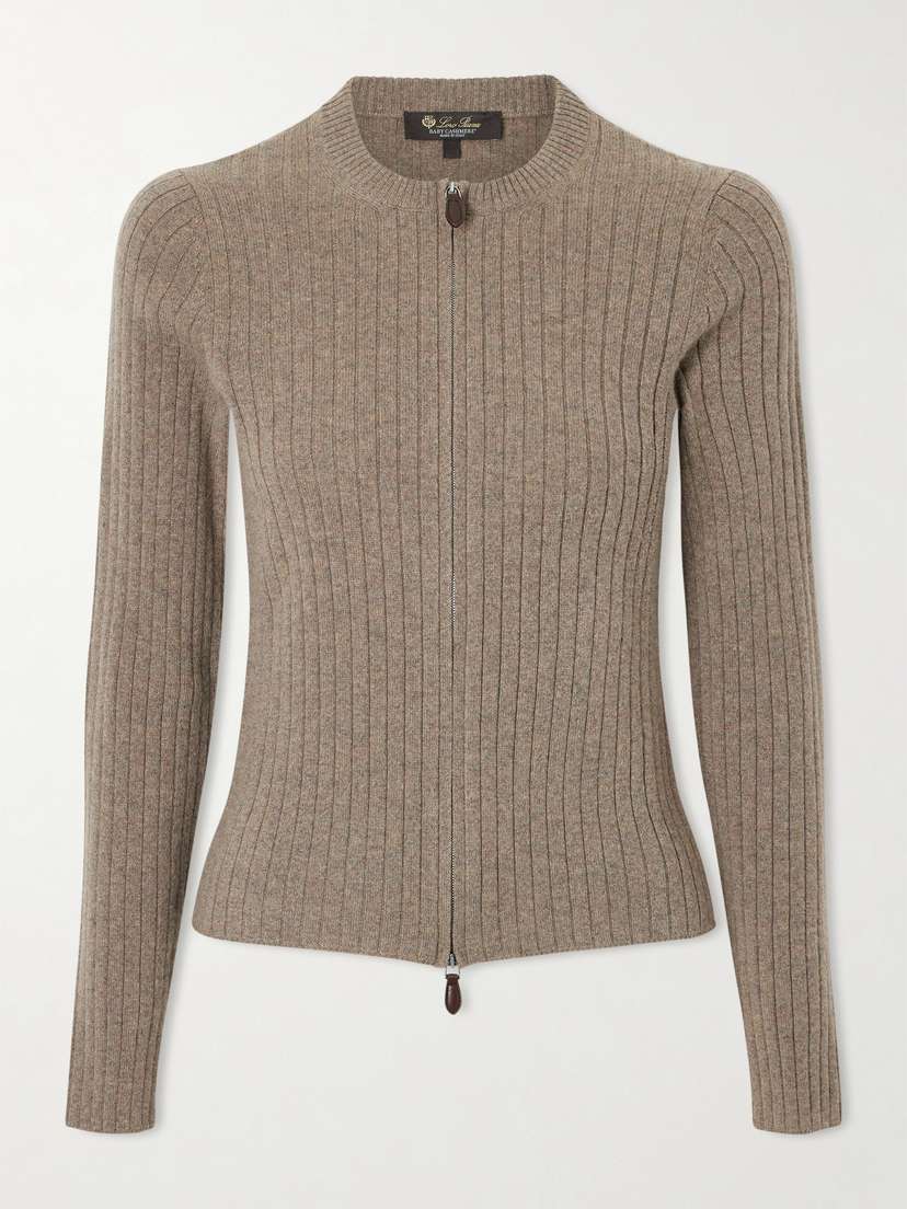 Loro Piana Ribbed Cashmere Cardigan