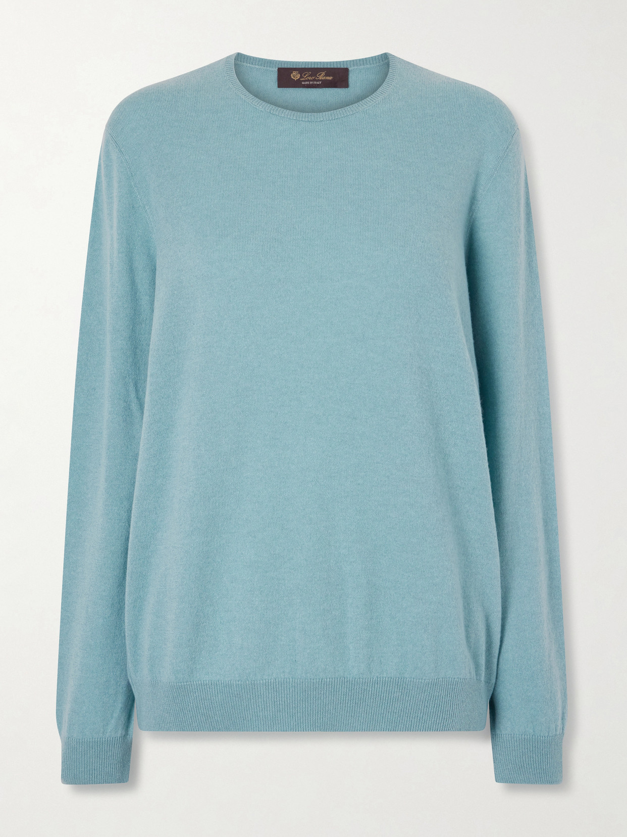 Loro Piana Sergio Cashmere Sweater In Blue