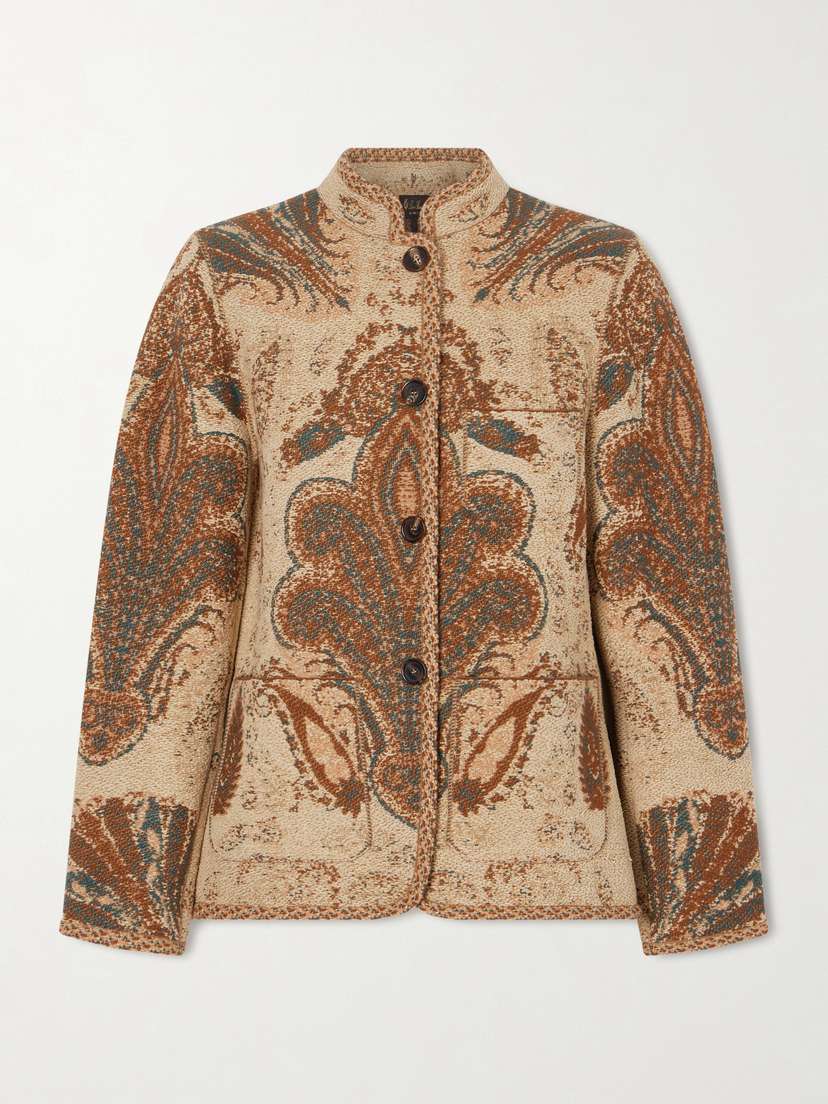 Loro Piana Magnolia Cashmere, Silk And Cotton-blend Jacquard Jacket
