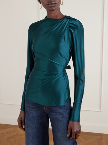 Victoria Beckham Twisted satin top
