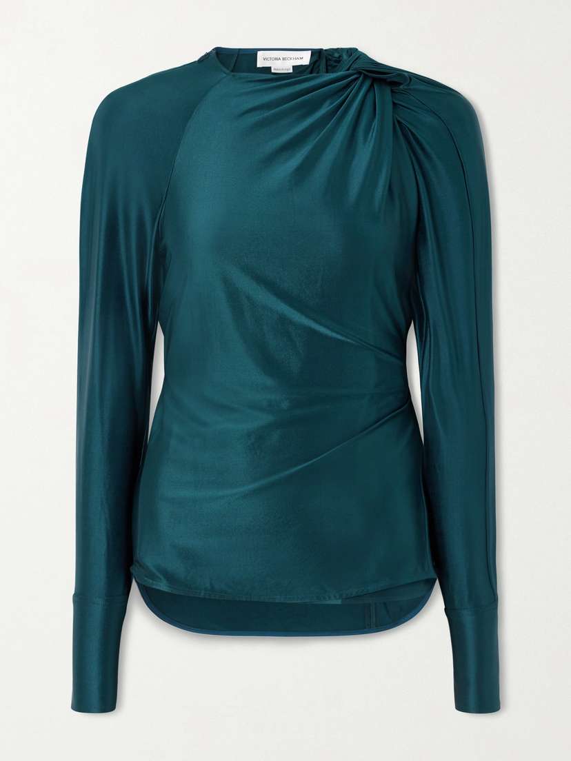 Victoria Beckham Twisted Satin Top