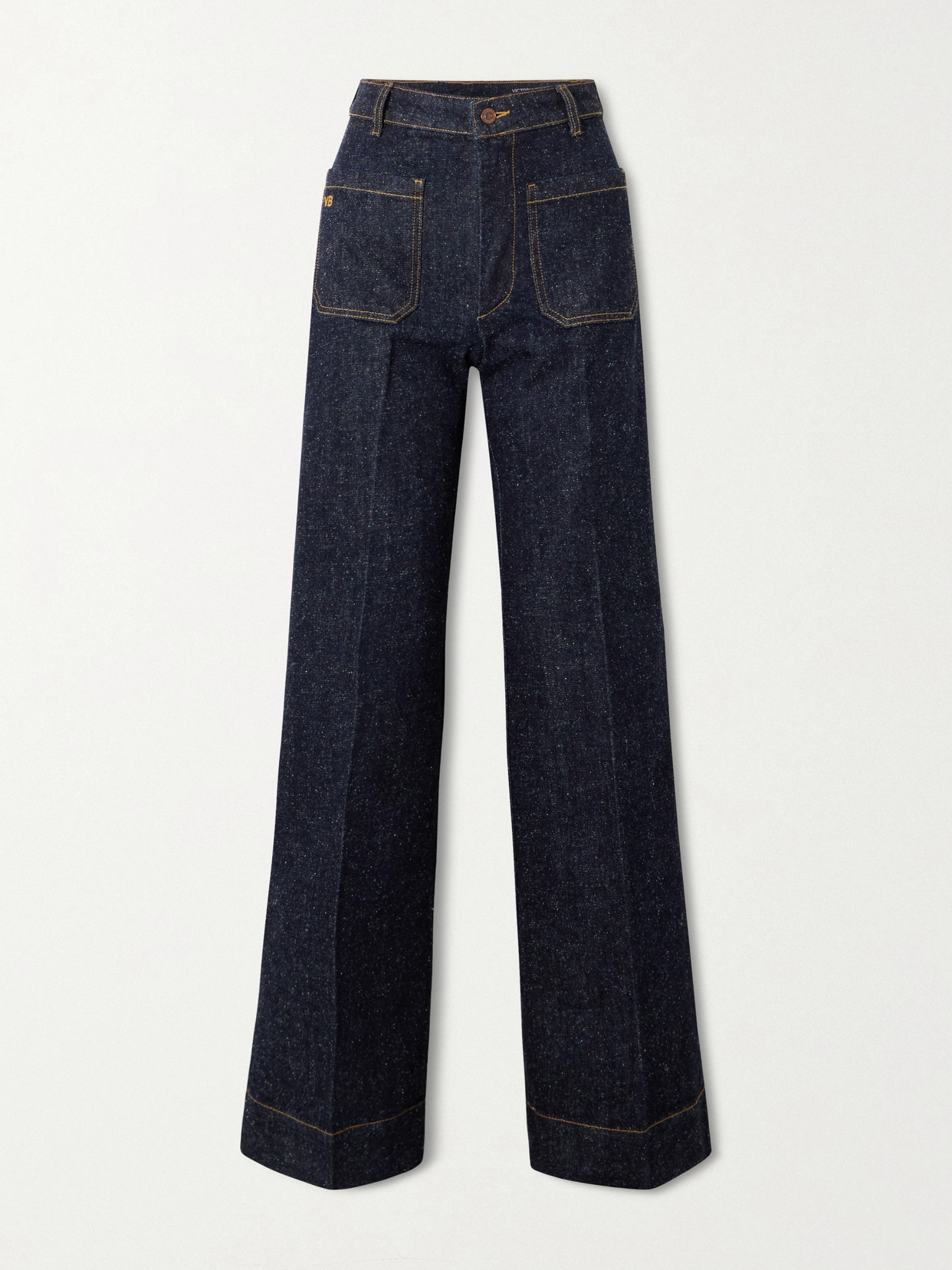 Victoria Beckham Alina High-rise Wide-leg Jeans In Blue