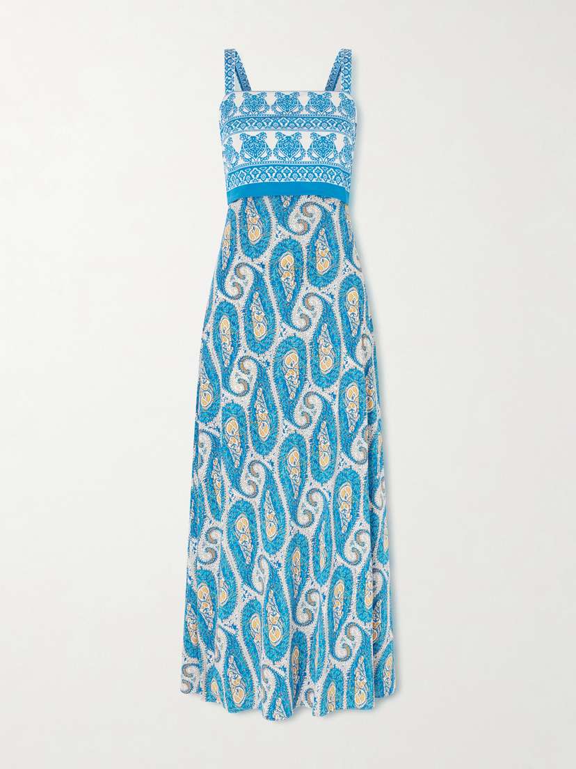Etro Paisley-print Jersey Maxi Dress