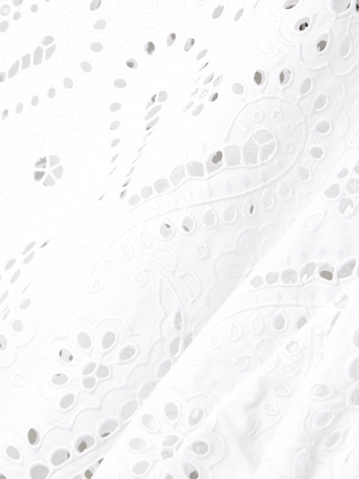 Scalloped Broderie Anglaise Cotton-Blend Poplin Blouse