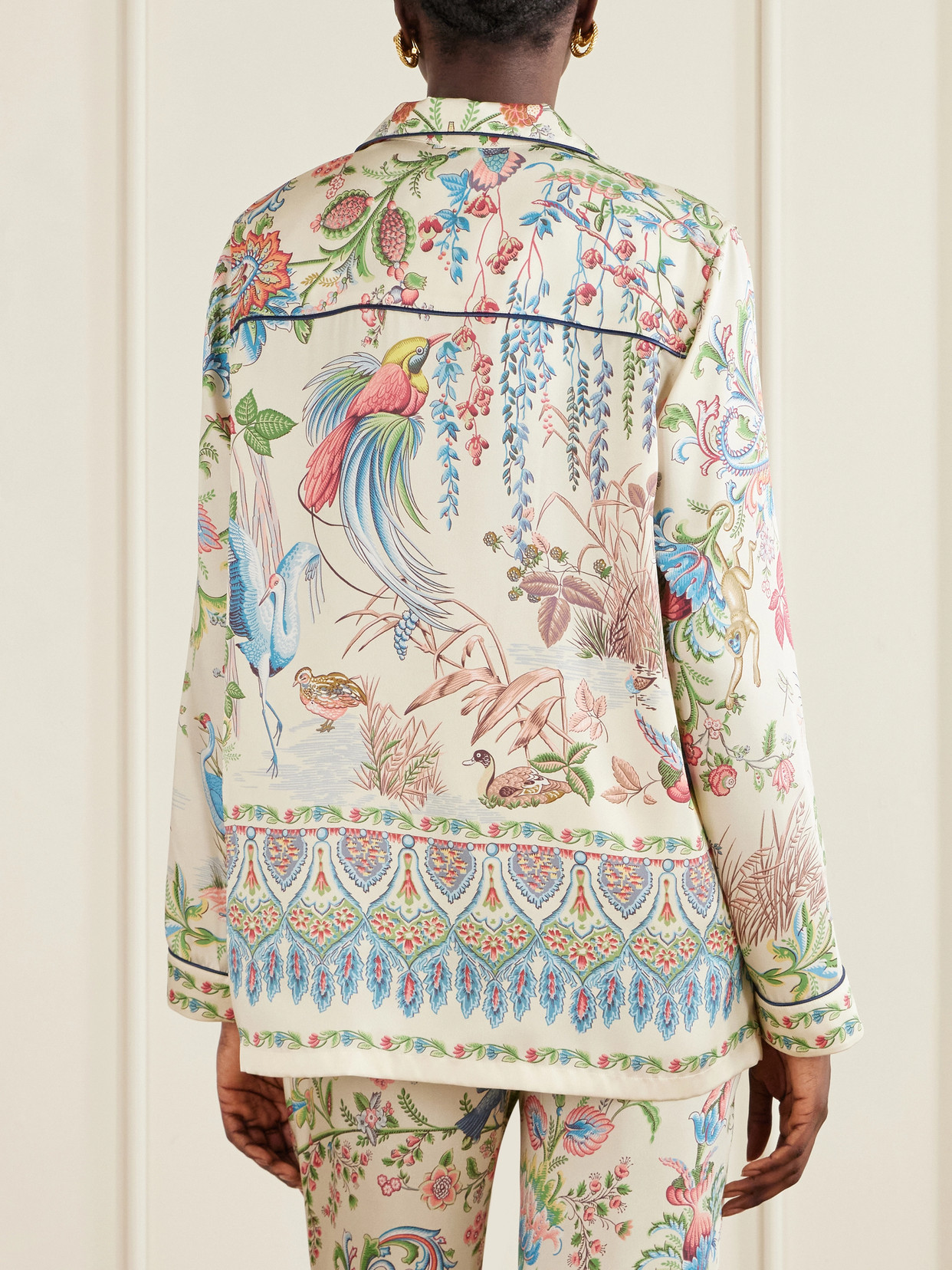 Printed Satin Shirt