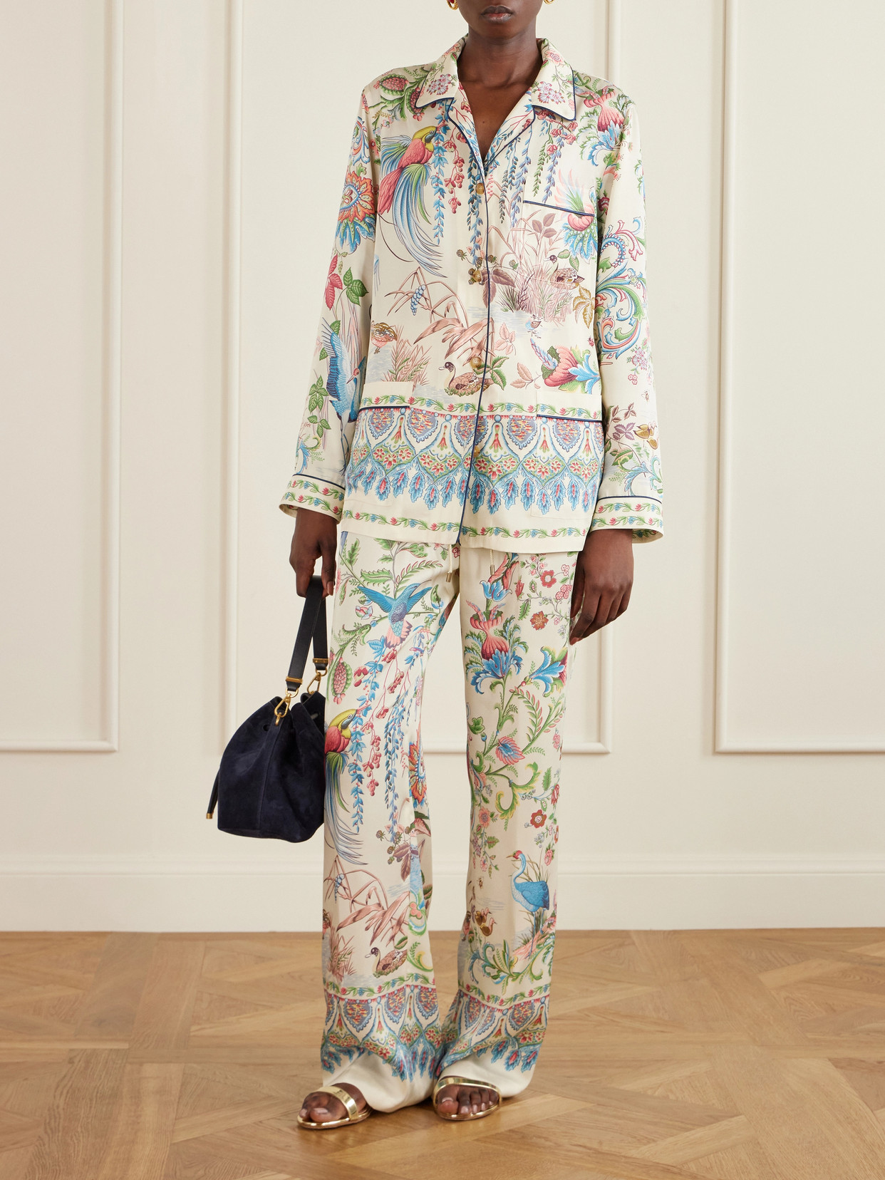 Printed Satin Shirt