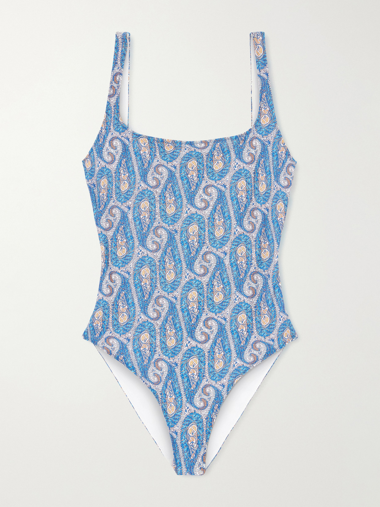 Etro Paisley-print Swimsuit In Blue