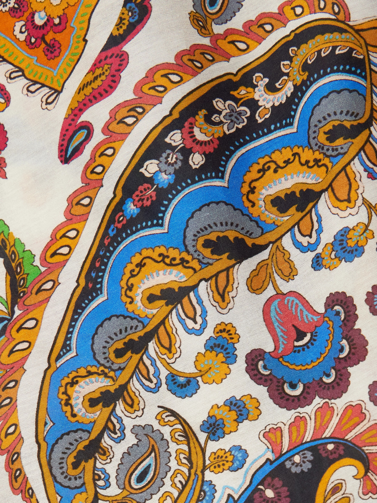 Pussy-Bow Paisley-Print Cotton And Silk-Blend Blouse