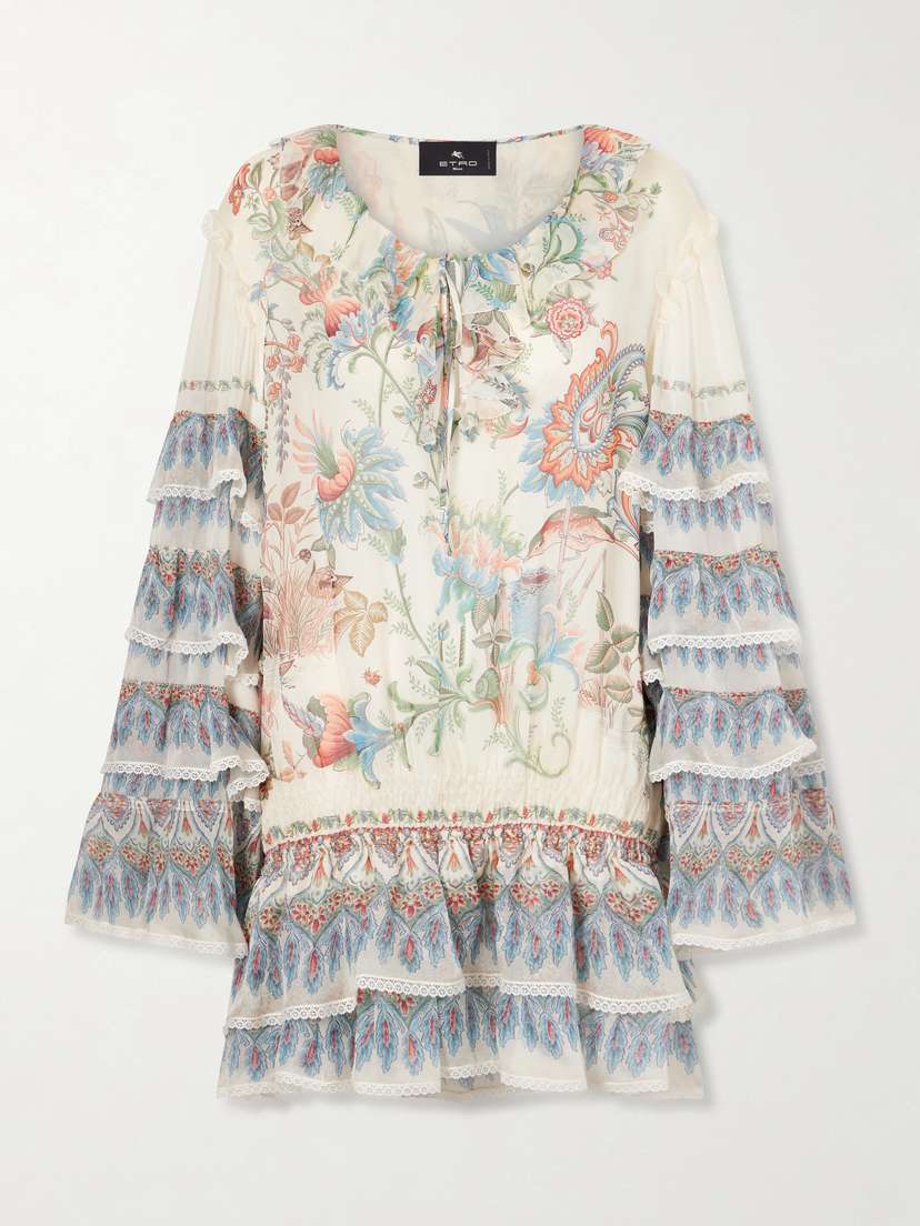Etro Silk Mini Tunic Dress