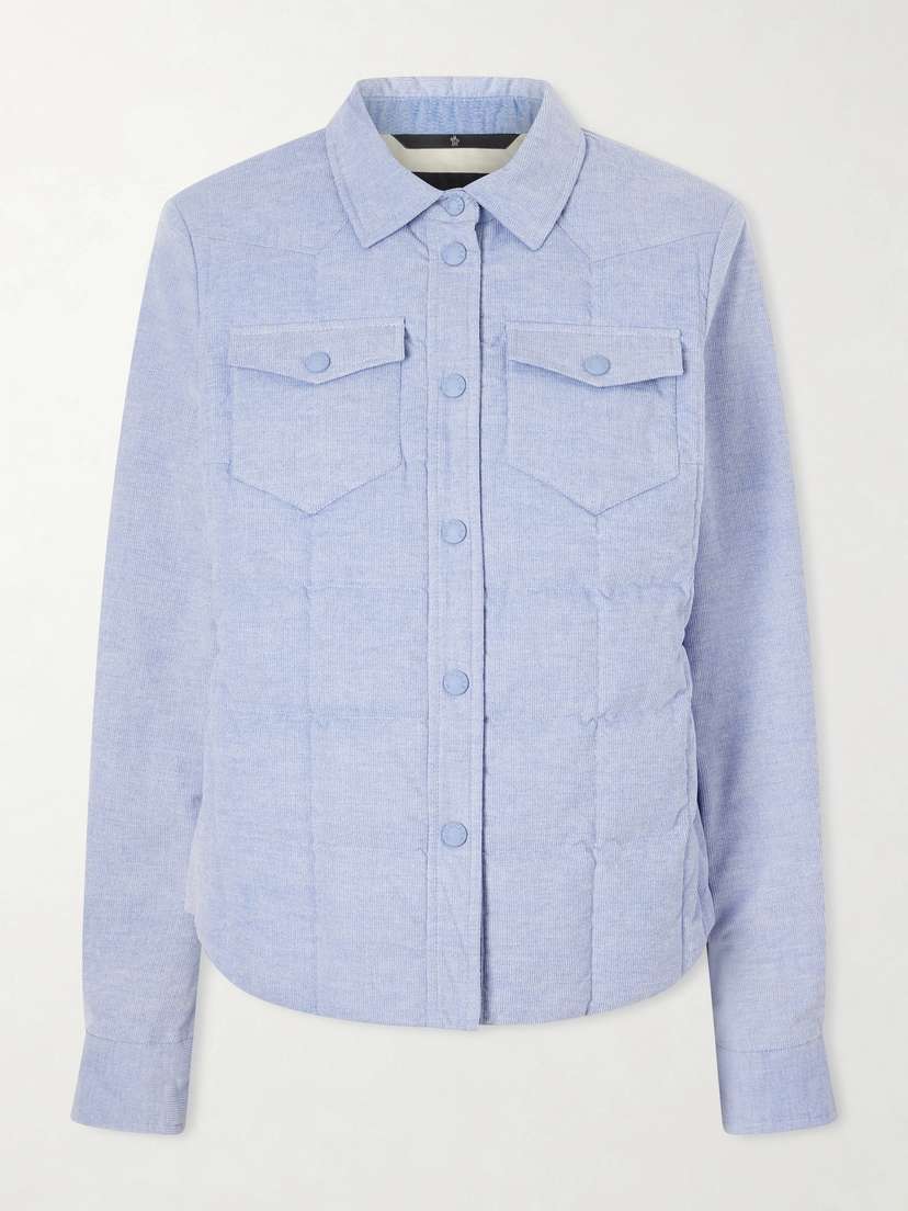 Moncler Grenoble Nangy Cotton-corduroy Down Jacket