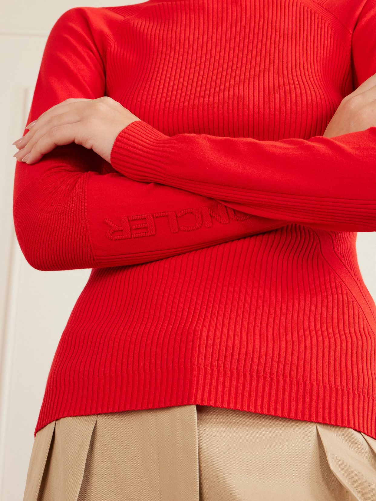 Grenoble - Appliquéd Ribbed-Knit T-Shirt