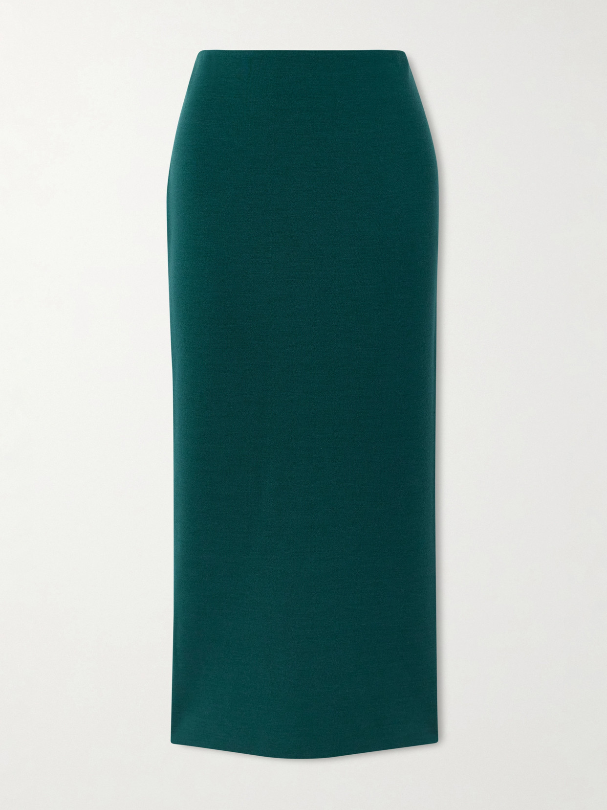 High Sport Cassidy Wool Midi Skirt In Green