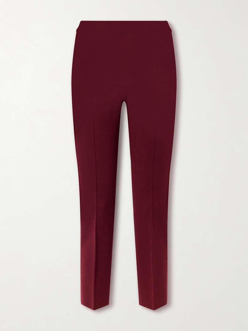 HIGH SPORT Louis Cropped Stretch Wool-blend Slim-leg Pants