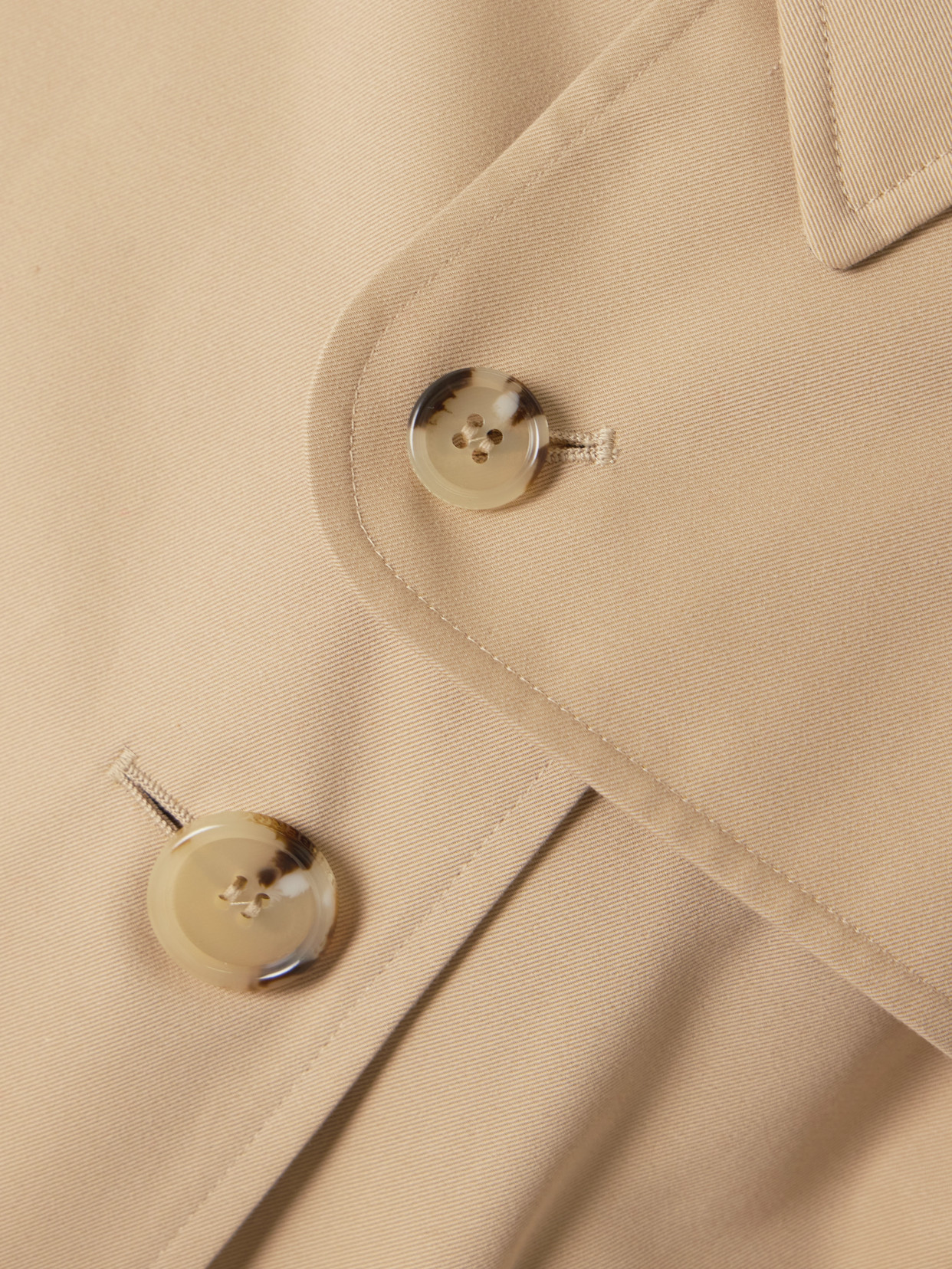 Double-Breasted Cotton-Gabardine Trench Coat