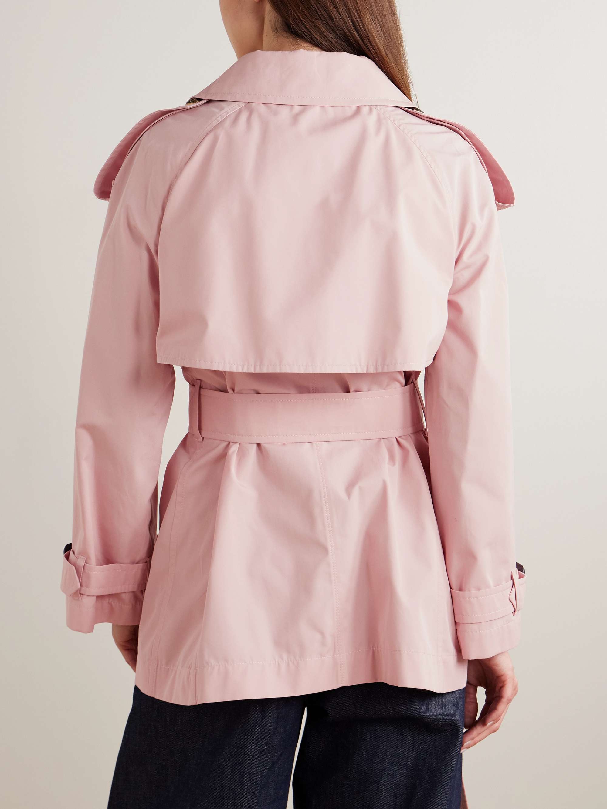 BURBERRY Fitzrovia double-breasted belted cotton-poplin trench