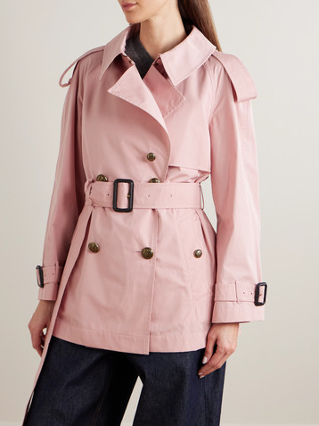 Burberry Fitzrovia double-breasted belted cotton-poplin trench coat