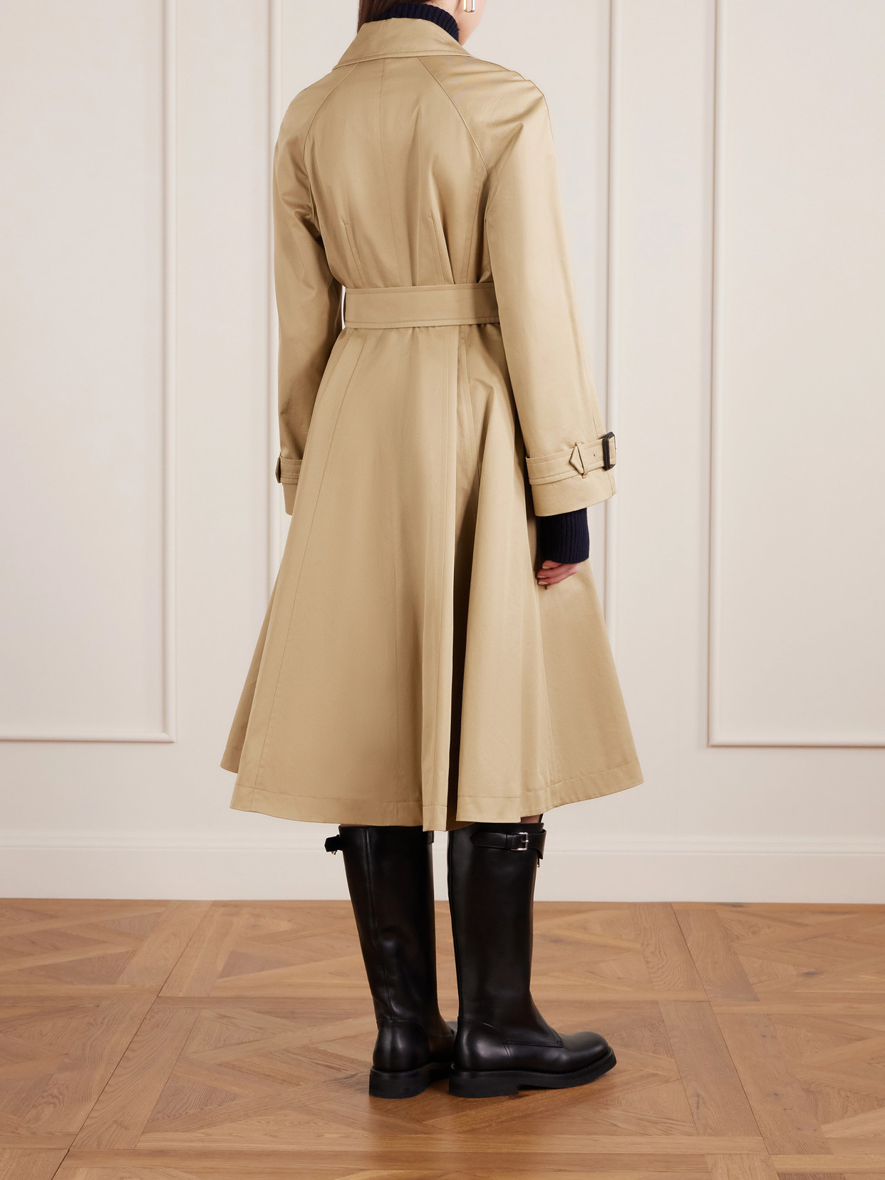 Burberry Ellingham Belted Cotton-gabardine Trench Coat In Brown