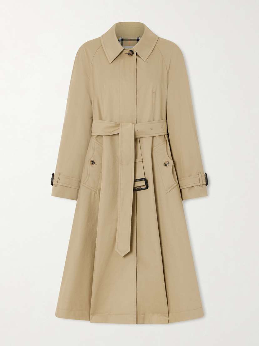 Burberry Ellingham Belted Cotton-gabardine Trench Coat