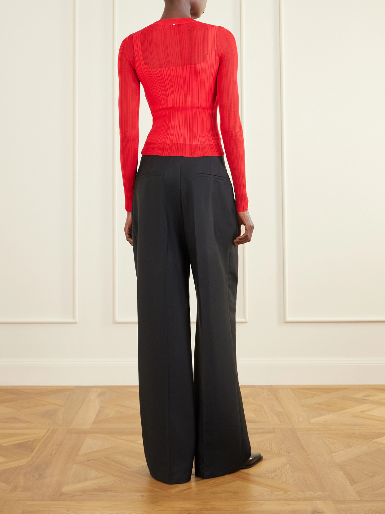 Ribbed-Knit Top