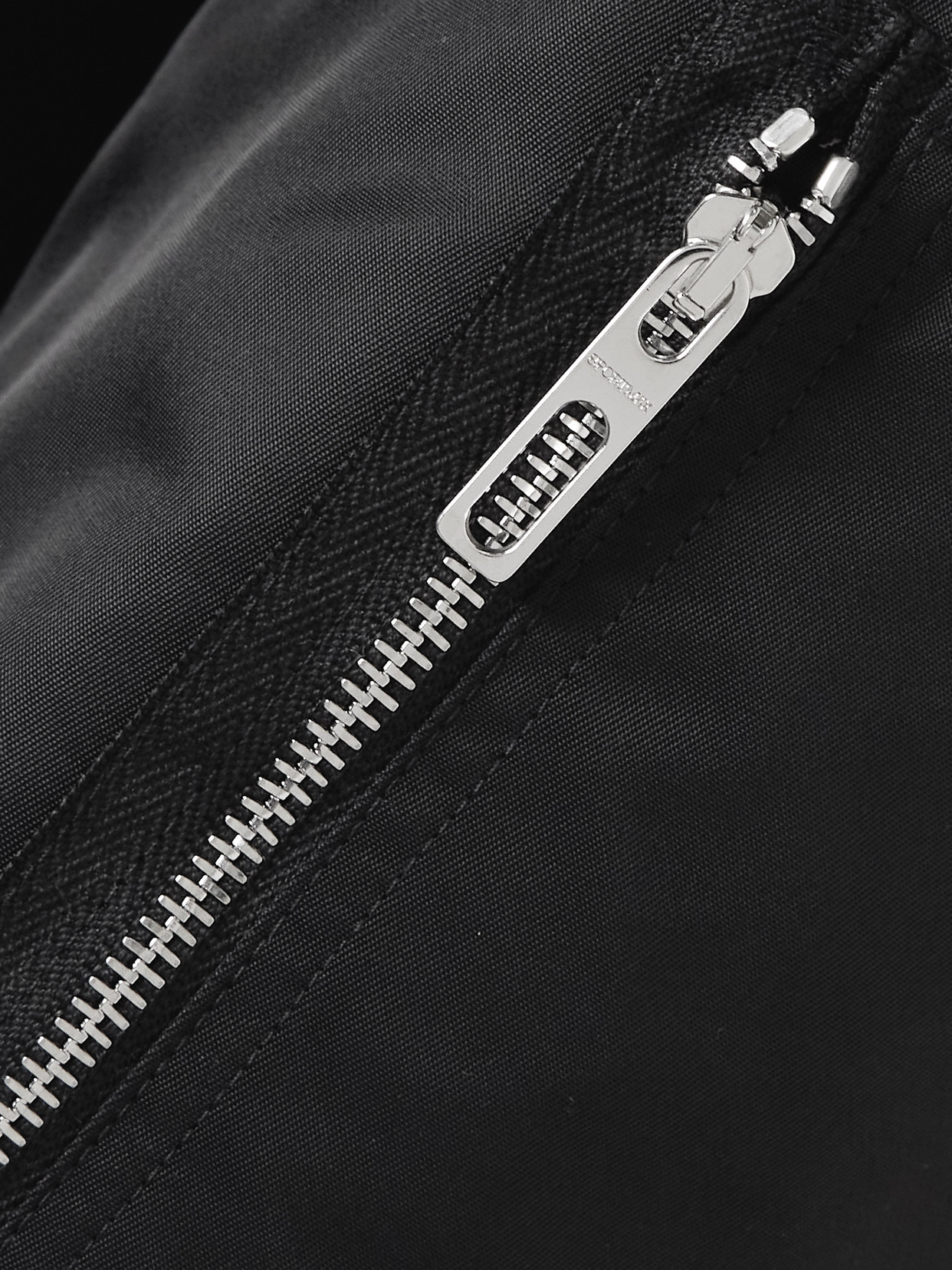 Sportmax Cropped Shell Bomber Jacket In Black