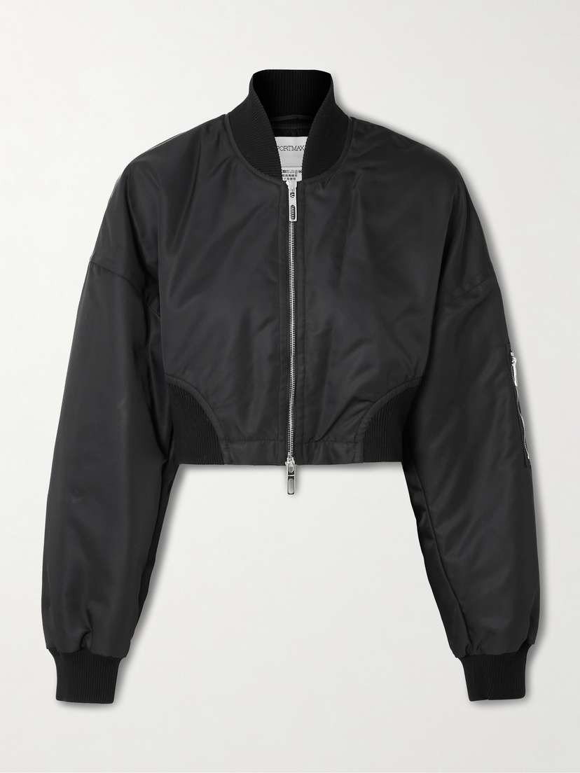Sportmax Cropped Shell Bomber Jacket
