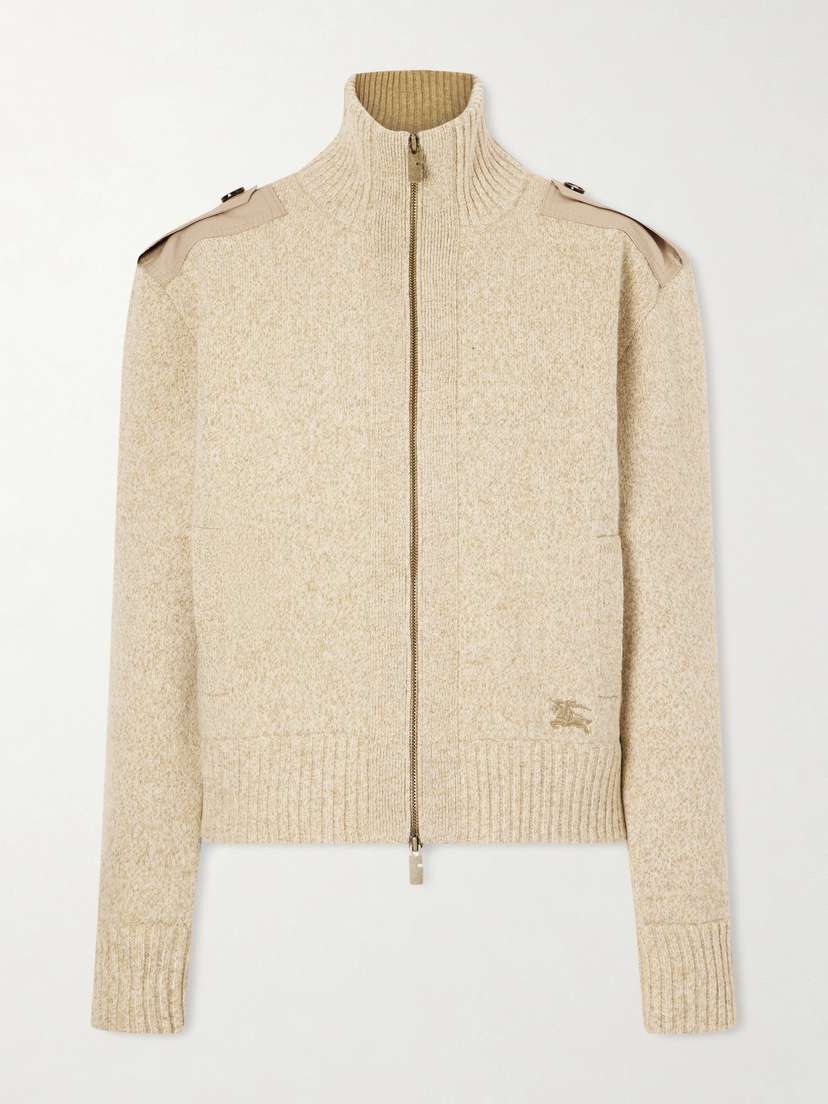 Burberry Wool-blend Zip-up Cardigan