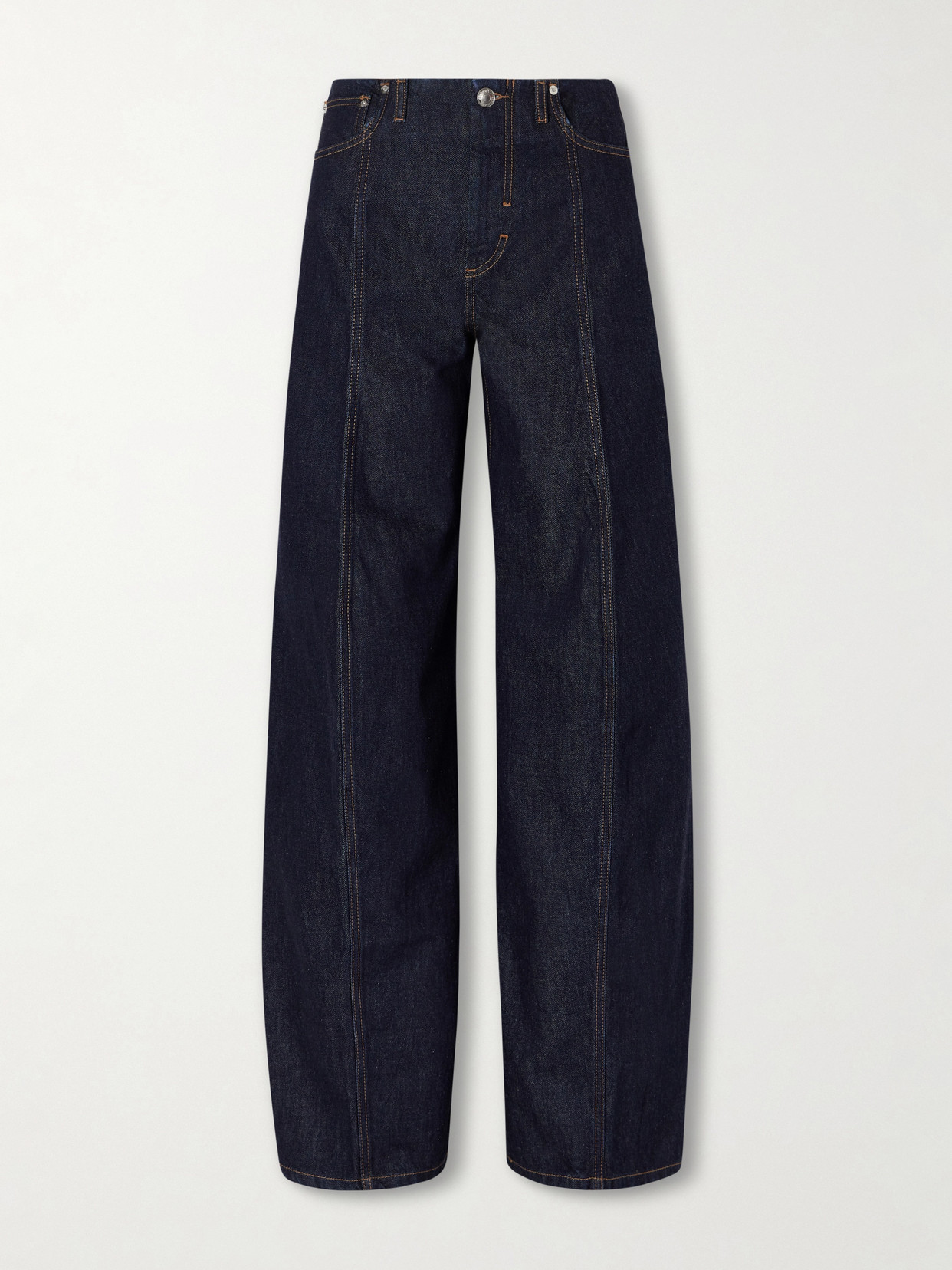 Sportmax Spdora Mid-rise Wide-leg Jeans In Blue
