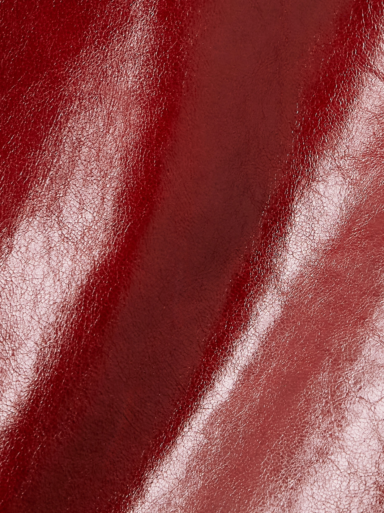 Sportmax Paneled Leather Midi Skirt In Burgundy