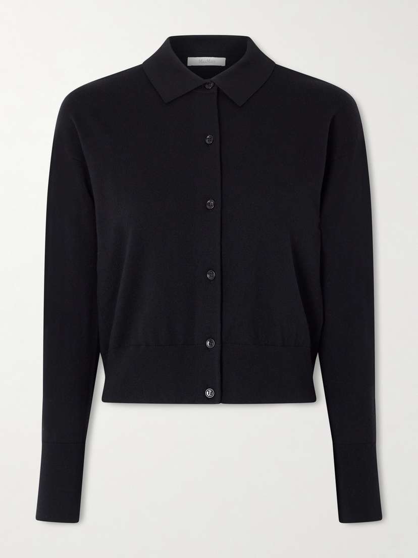Max Mara Cropped Wool-blend Cardigan