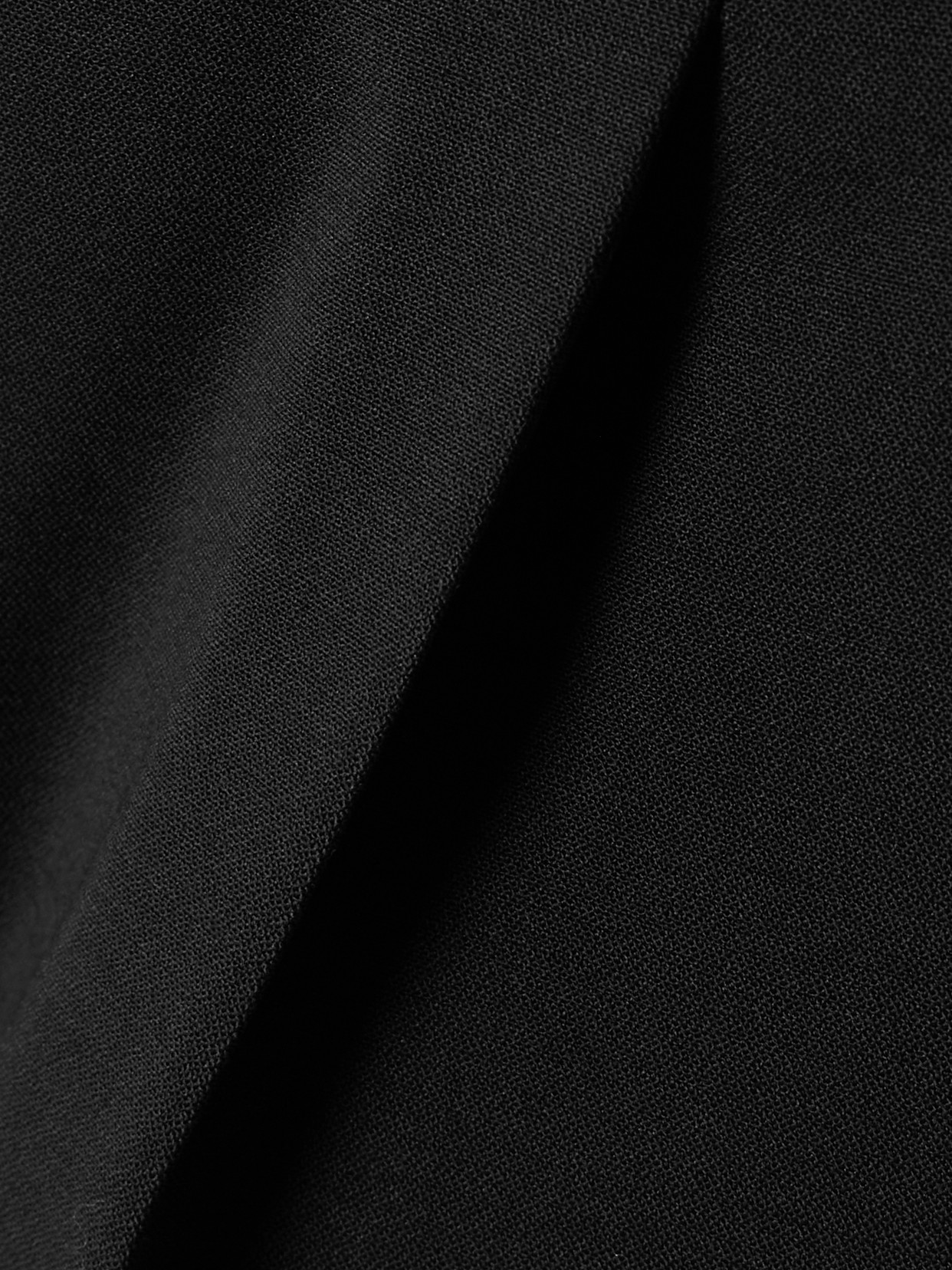 Max Mara Pleated Wool-blend Wide-leg Pants In Black