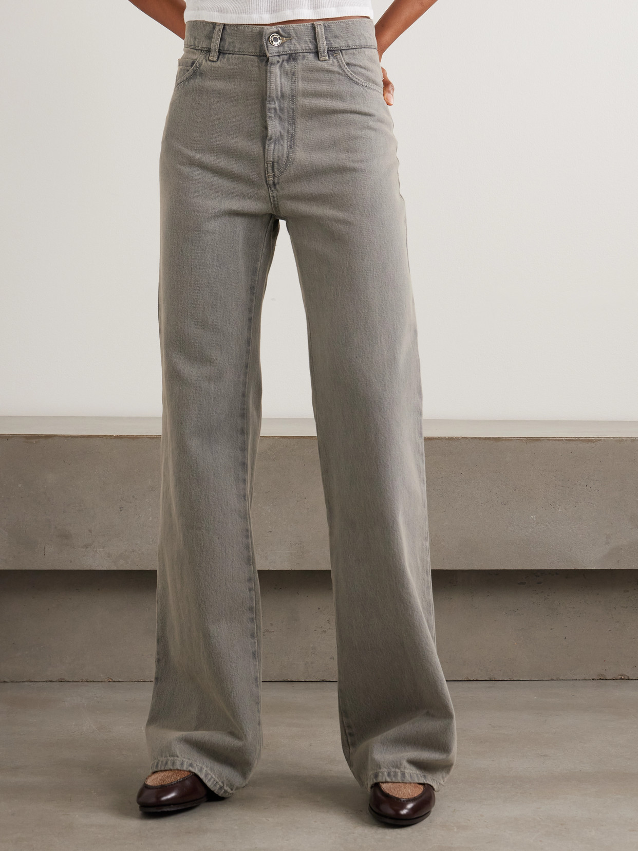 Max Mara Colibri Mid-rise Flared Jeans In Blue