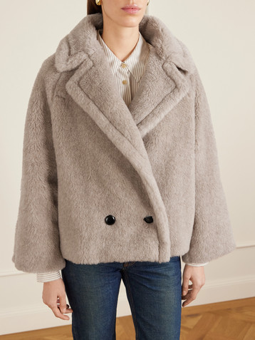 Max Mara Cambusa double-breasted alpaca, cashmere and silk-blend coat
