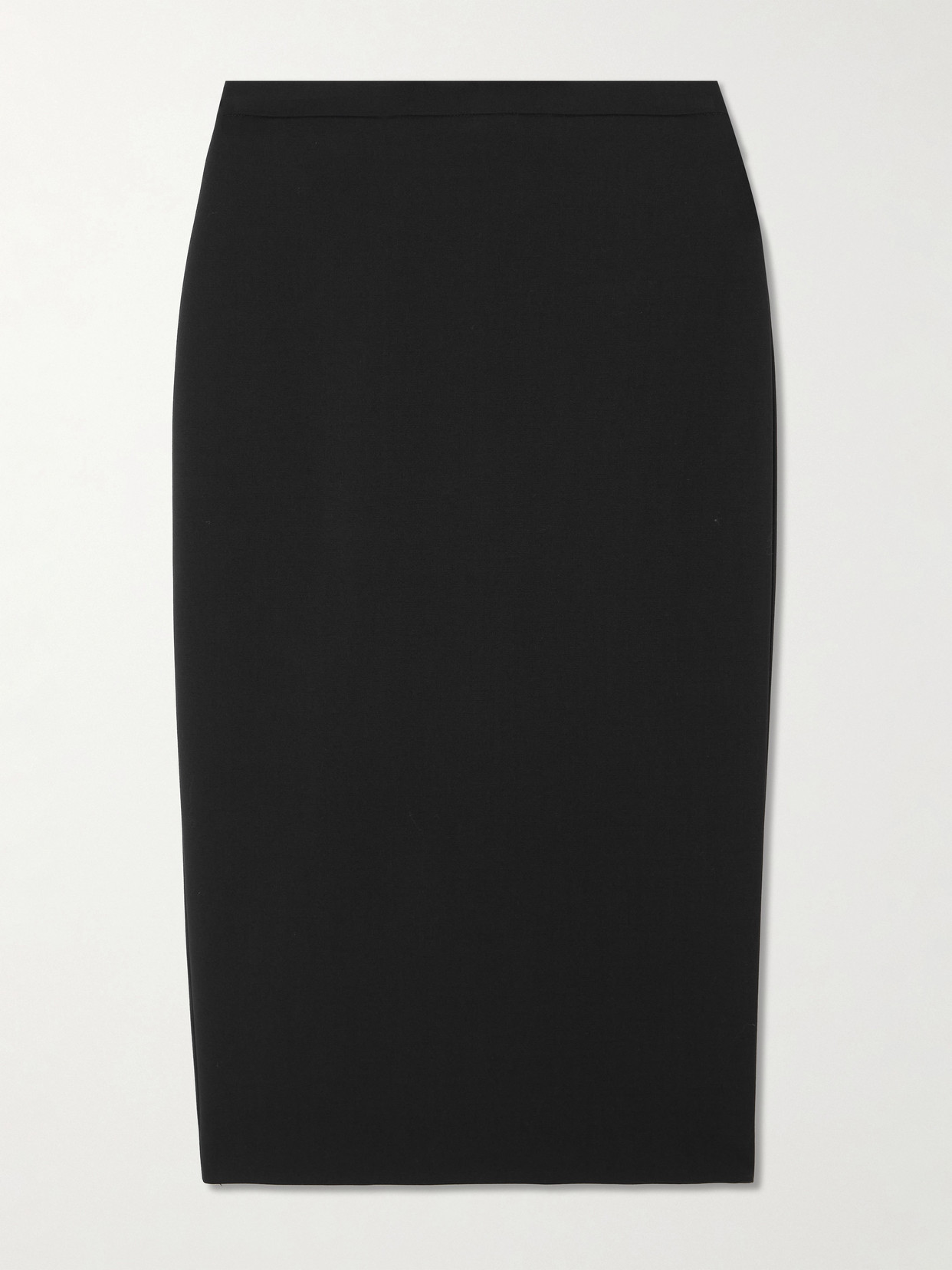 Max Mara Wool-blend Midi Skirt In Black